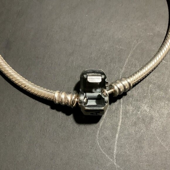 PANDORA Snake Chain Bracelet 8" Sterling Silver Marked S925 ALE 15.04 Gram TW - Picture 3 of 6